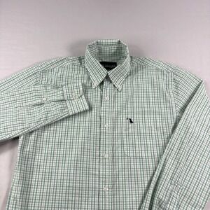 Local Boy Outfitters Shirt Mens Small Green Plaid Performance Bamboo Preppy